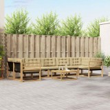 vidaXL Set de canapele de exterior 8 pcs Alb și Bej 79 x 79 x 37 cm 3388507