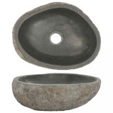 Cumpara ieftin Chiuvetă din piatră de r&acirc;u, (29-38)x(24-31) cm, oval