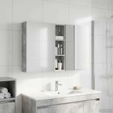 vidaXL Set dulap baie cu raft 3 pcs 120 x 14,5 x 70 cm Lemn compozit 3403747