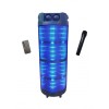 Boxa Activa Portabila 500W, Bluetooth, Microfon Wireless, Telecomanda, Troller, Acumulator 6h, Cititor USB/SD, Karaoke, Difuzor 12 inch