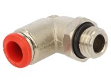 Racord push-in unghi nichelat 20bar