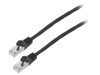 Cablul Patch F/UTP 6 litat CCA PVC negru 3m 26AWG, Lanberg