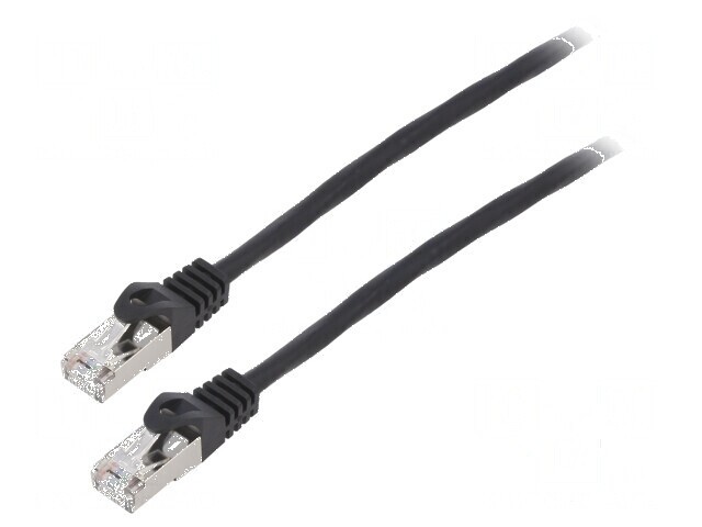 Cablul Patch F/UTP 6 litat CCA PVC negru 3m 26AWG