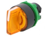 Comutator Rotativ 22mm cu LED Portocaliu IP66
