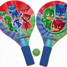 Set 2 palete pentru plaja Pj Masks din lemn cu minge inclusa pentru copii