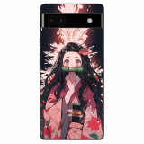 Husa compatibila cu Google Pixel 6A Silicon Gel Tpu Model Demon Slayer Nezuko