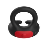 Inel penis Open Design Negru/Rosu