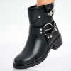 Ghete Dama Imblanite Negre din Piele Ecologica Texon, 36, Negru, Oem