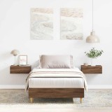 VidaXL Cadru de pat fără saltea Stejar maro 90x200 cm lemn prelucrat