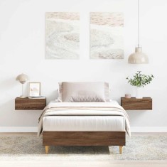vidaXL Cadru de pat fără saltea Stejar maro 90x200 cm lemn prelucrat 861054