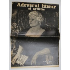 ADEVARUL LITERAR SI ARTISTIC , ANUL XVIII , SERIA A - III -A , NR. 852 , 4 APRILIE , 1937