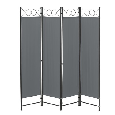 Paravan Saragossa DG160 pliabil 171 x 160 cm gri inchis [en.casa] HausGarden Leisure foto