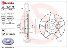 BREMBO 09.7629.75 XTRA LINE - Max Disc frana foto