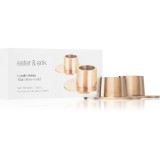 ester &amp; erik accessories matt rose gold sfeșnic medium 2,2 cm 2 buc