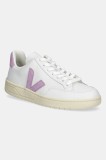Veja sneakers din piele V-12 femei, culoarea alb, XD0220494A