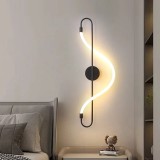 Cumpara ieftin Aplica LED, 16W, 56CM, negru, spirala, lumina/rece/calda/neutra