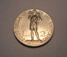 Vatican 2 Lire 1934 AUNC foto