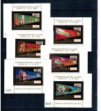 Guinea Ecuatoriala 1973 - Cosmonautica, misiunile Apollo, colite folio gold, neuzate