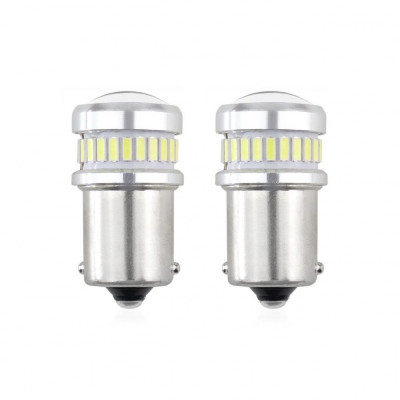 Set becuri auto cu LED CANBUS compatibil P21 R5W/R10W 30 SMD Alb 12V/24V FAVLine Selection foto