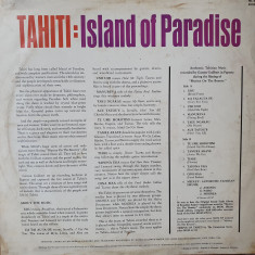 Disc vinil Tahiti: Island of paradise, authentic music, stare f buna!
