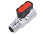 Robinet bilă mecanic alamă nichelată 20bar 20-80&deg;C