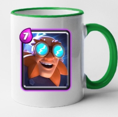 Cana maner verde personalizata Clash Royale - Electro Giant, INOVATIX&amp;reg;. 330ml foto