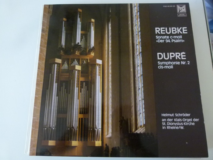 Dupre , Reubke,vinil