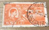 (FAV) Timbre Regele Mihai 0.5 lei oierit, Stampilat