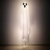 Fantoma decorativa de Halloween extensibila cu lumina, 150 cm, alba, CMCLASS