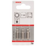 Bosch 2607001611 - Set capete de insurubare profil TX20 3 bucati