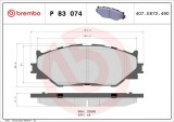 BREMBO P 83 074 PRIME LINE set placute frana,frana disc