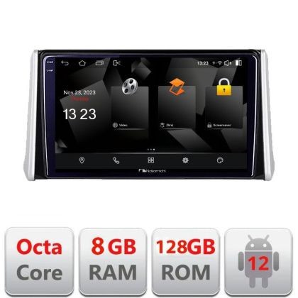 Navigatie Toyota RAV4 2018 Android Octa Core Qualcomm 2K Qled 8+128 DTS DSP 360 4G Optical v1 CarStore Technology