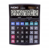 Calculator de Birou Noki HMS008, Negru, 12 Digits, Alimentare Dubla, Calculator Birou, Calculator Birou 12 Digits, Calculator Birou cu Alimentare Dubl