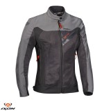 Geaca (jacheta) femei pentru scuter - motocicleta Racing/Roadster Ixon vara model Orion LS culoare: antracit/gri/rosu Antracit/gri/rosu 2XL