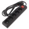 Prelungitor 5 Prize PVC Negru 3m 16A