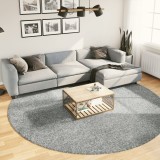 vidaXL Covor pufos &quot;PAMPLONA&quot; cu fire &icirc;nalte, verde modern, &Oslash; 280 cm
