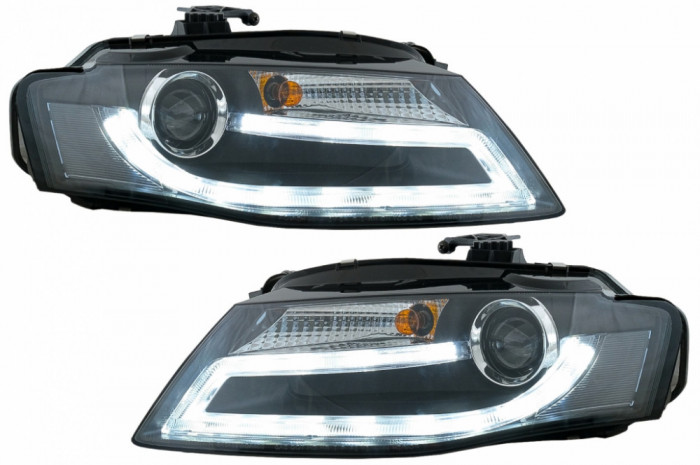 Faruri LED compatibil cu Audi A4 B8 8K (2008-2011) Facelift Light Bar Design Lumina De Zi LED DRL SWA16SLGXB