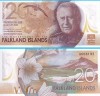 Insulele Falkland (p#NOU-22) 20 Pounds 2025 UNC &#039;Charles III&#039; serie: Puse &icirc;n circulație pe 14 August 2025