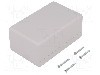 Carcasa ABS, 66mmx105mmx45mm, IP54, HAMMOND - 1594CSGY