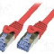 Cablu patch cord, Cat 6a, lungime 0.25m, S/FTP, LOGILINK - CQ3014S