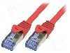 Cablu patch cord, Cat 6a, lungime 0.25m, S/FTP, LOGILINK - CQ3014S