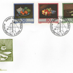 Liechtenstein 1990 - Picturi de Benjamin Steck, serie pe FDC