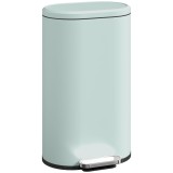 HOMCOM Coș de gunoi pentru bucătărie 30 L cu pedală și capac soft-close, pedală din metal, Verde, 36,5 X 31 x 61 cm | Aosom Romania