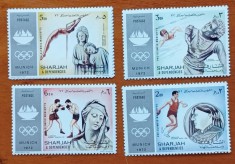 SHARJAH-&amp;#039;&amp;#039;OLIMPIADA MUNCHEN-72&amp;#039;&amp;#039;- SET :4val.-MNH NESTAMP. -Calitate EXTRA foto