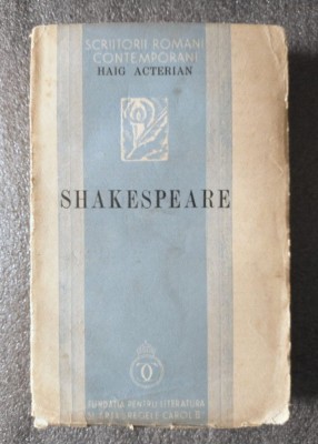 Haig Acterian - Shakespeare (1938) foto