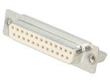 D-Sub 25-Pin Soclu Mamă PCB Drept THT