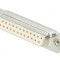 D-Sub 25-Pin Soclu Mamă PCB Drept THT