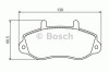 Set placute frana,frana disc OPEL MOVANO platou / sasiu (U9, E9) (1998 - 2010) BOSCH 0 986 494 288