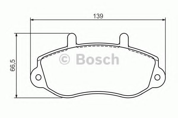 Set placute frana,frana disc RENAULT MASTER II bus (JD) (1998 - 2010) BOSCH 0 986 494 288