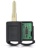 Cheie auto completa cu telecomanda Techstar compatibila cu Opel Corsa C, Combo, Meriva, Tigra, Vauxhall, 2 butoane, 433 MHz, 5WK48669, lama HU46